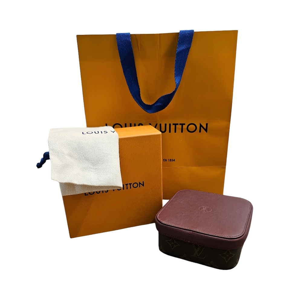 Louis Vuitton Boite Camille MM Monogram Case Leather Bordeaux